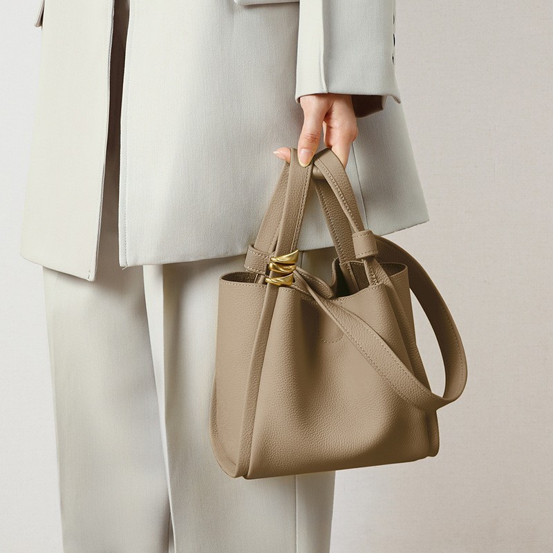 Leatherwork Rings - Genuine Cowhide Leather Tote Bag Soft