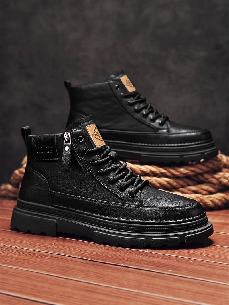 Casual  Boots Men's Lightweigh - Leather Work Youtube ulasan dan harga