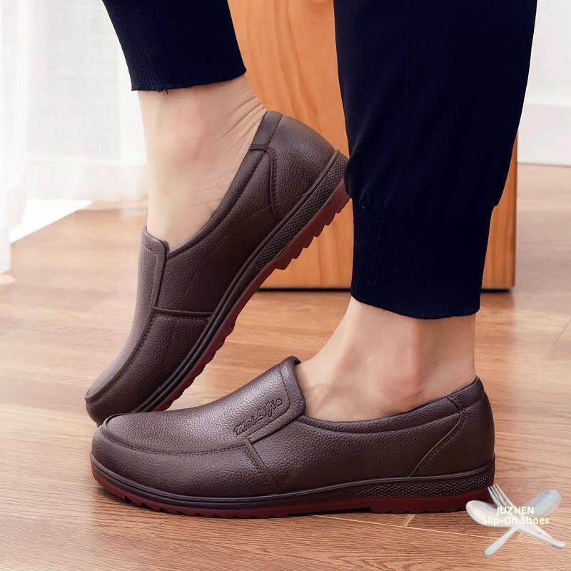 Men's Casual Work Rain Boots L - Leather Work Youtube ulasan dan harga