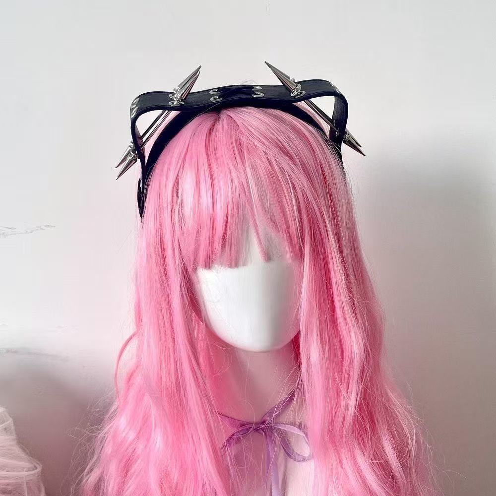 Punk Harajuku Rivet Headband,  - Leatherwork Rings ulasan dan harga