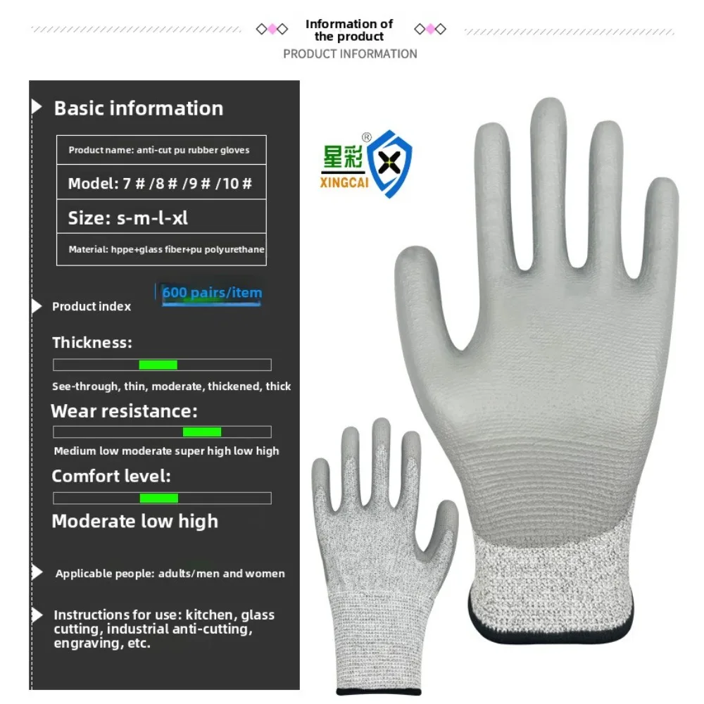 Level 5 Cut Resistant Gloves H - Leatherworking Leveling ulasan dan harga