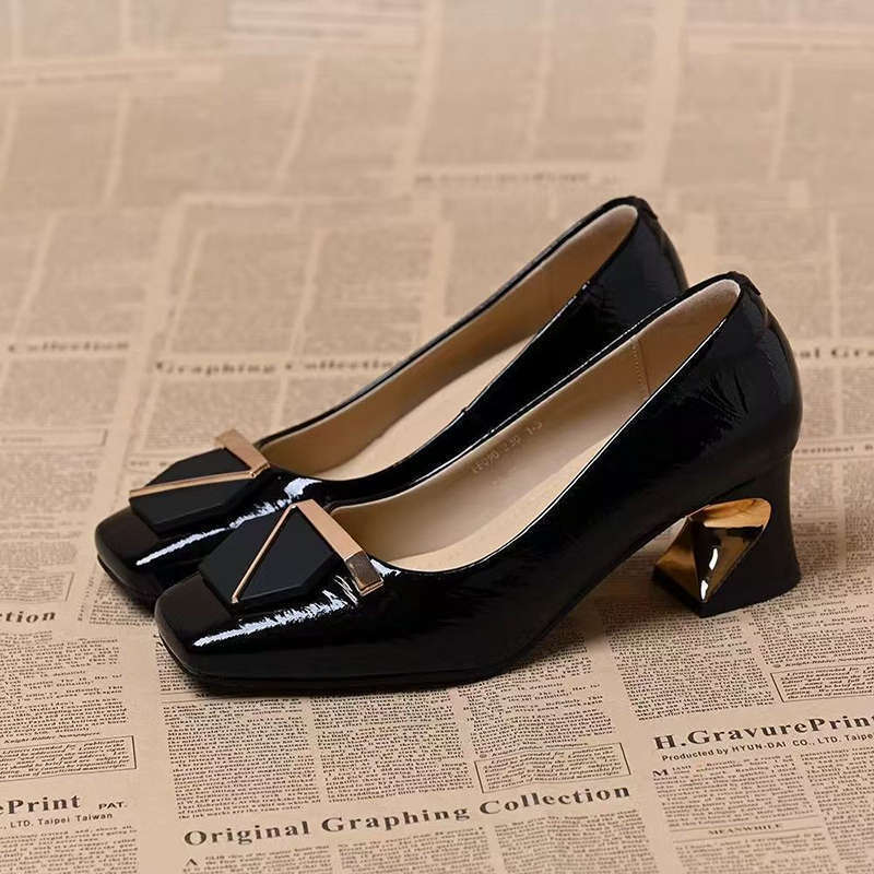 High heels 2026 work leather s - Leatherwork In French ulasan dan harga