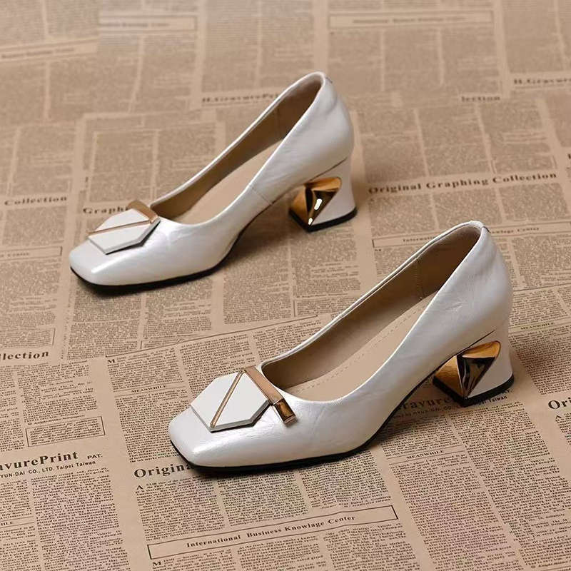 High heels 2026 work leather s - Leatherwork In French ulasan dan harga