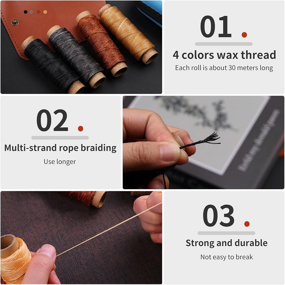 BUDDUR Leather Sewing Tools Ki - Leatherwork Thread ulasan dan harga