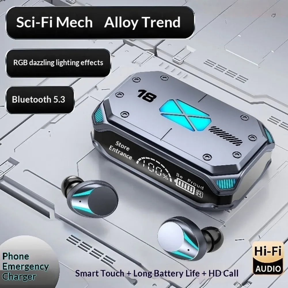 Wireless Earbuds Bluetooth 5.3 - Leatherworking Leveling ulasan dan harga