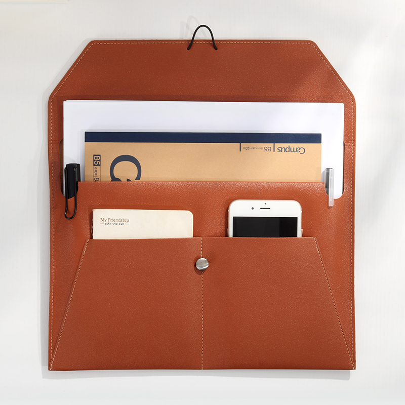 A4 Business Leather File Bag M - Leather Work Folder ulasan dan harga