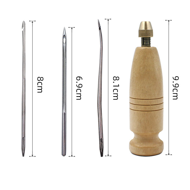 1Set DIY Leather Sewing Awl Ne - Leatherwork Thread ulasan dan harga