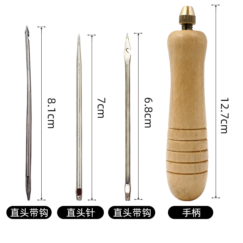 1Set DIY Leather Sewing Awl Ne - Leatherwork Thread ulasan dan harga