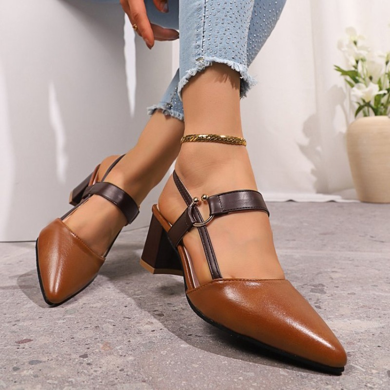 Women's Slingback Pumps Pointe - Leatherwork Rings ulasan dan harga