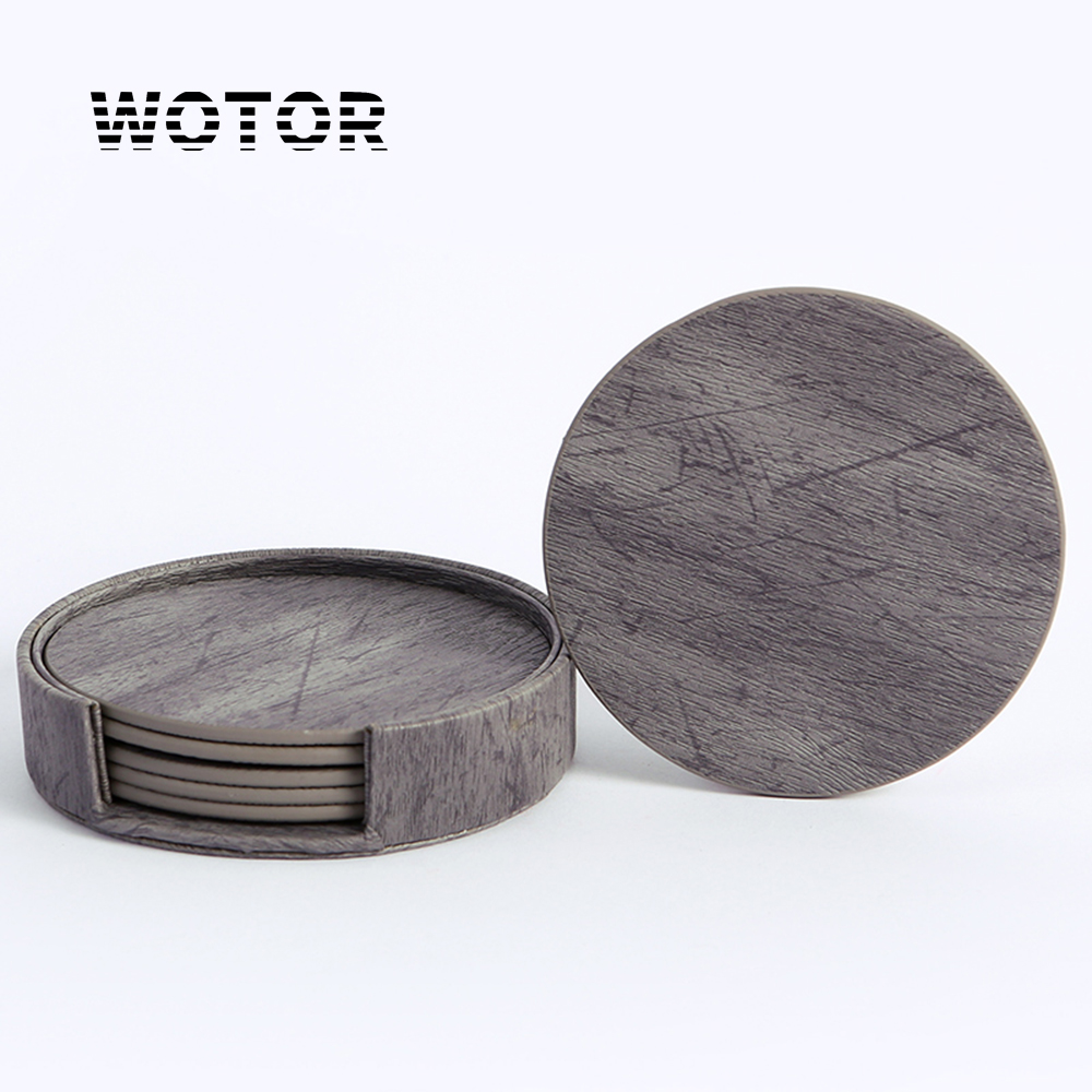 WOTOR 6PCS/Lot Circle Wood Gra - Leatherwork Rings ulasan dan harga