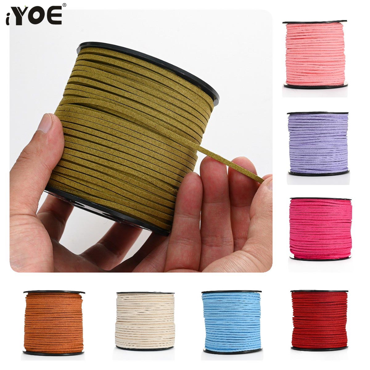 5/20m 2.5mm Flat Faux Suede Br - Leatherwork Thread ulasan dan harga