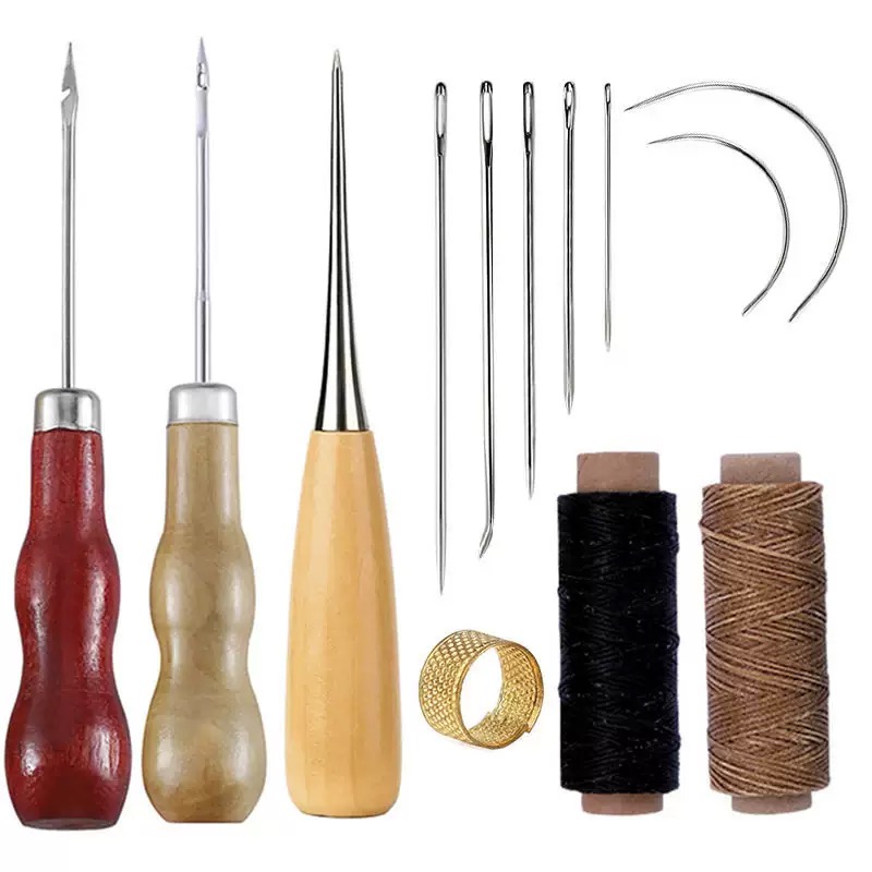 13 Pcs Leather Sewing Set Hand - Leatherwork Thread ulasan dan harga
