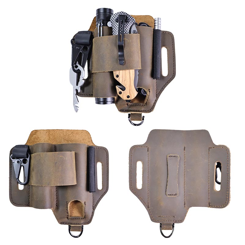 Genuine Leather Tactical Fanny - Leatherwork Knife Sheath ulasan dan harga