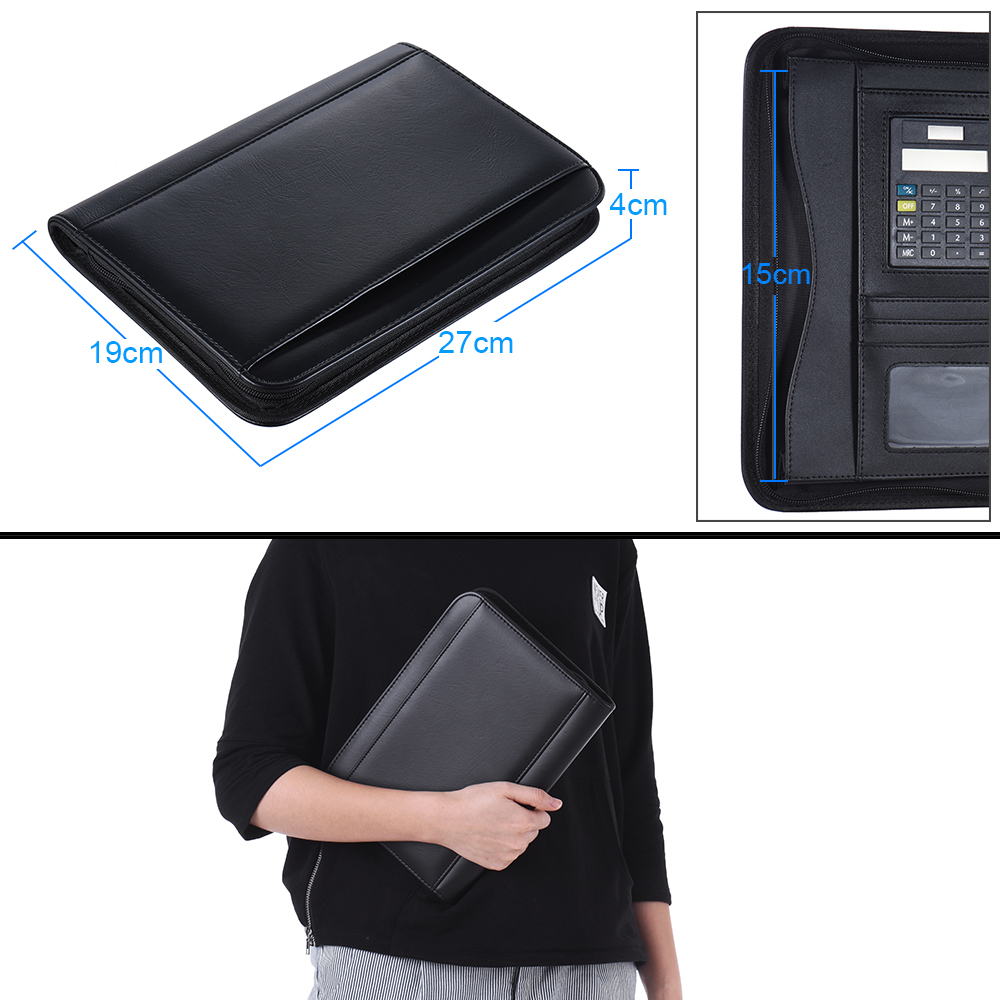 A5 Business Portfolio Padfolio - Leather Work Folder ulasan dan harga