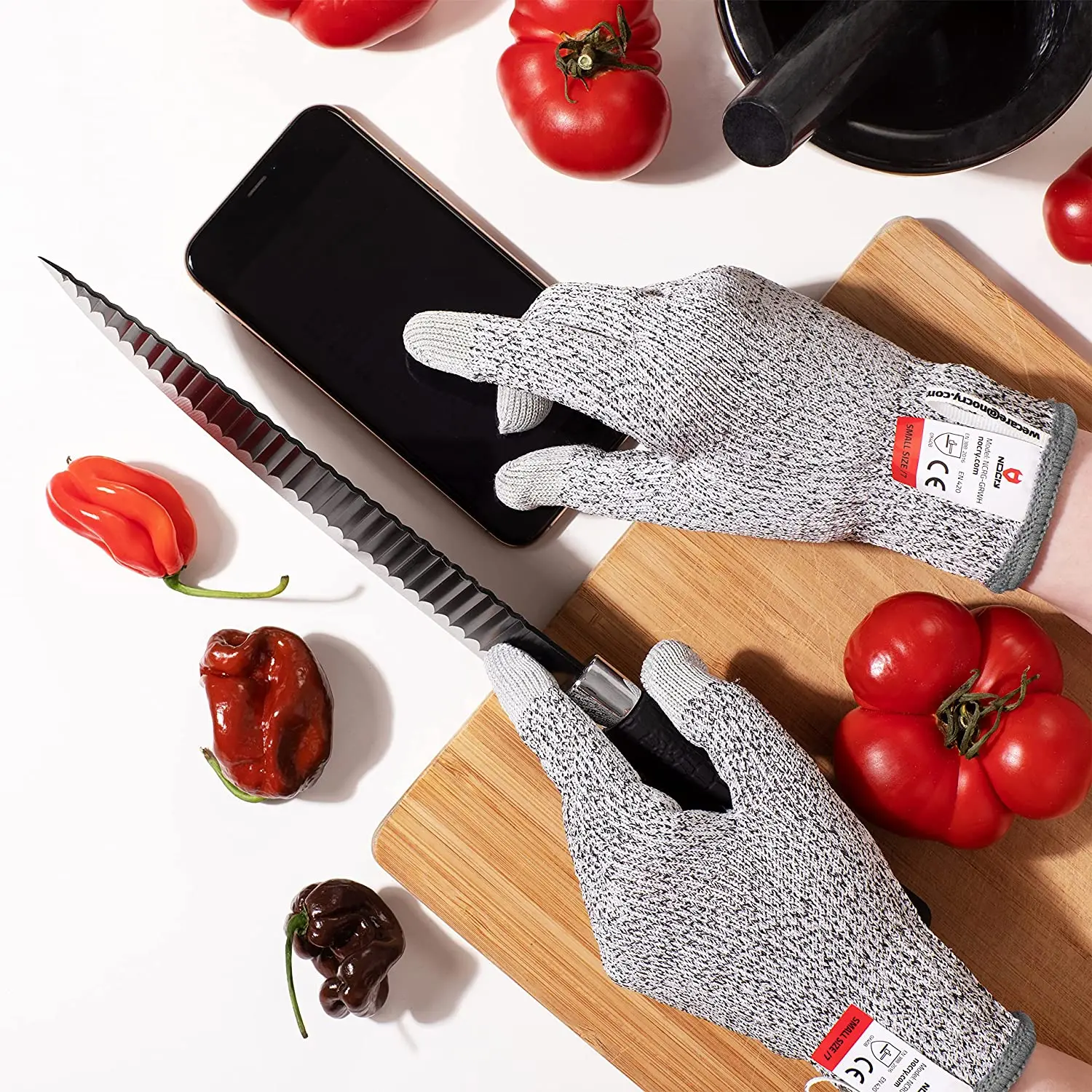 Cut Resistant Gloves Level 5 w - Leatherworking Leveling ulasan dan harga