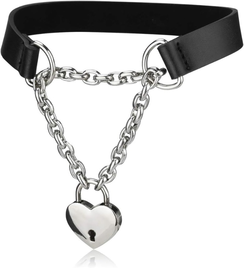 Goth Choker Necklaces for Wome - Leatherwork Rings ulasan dan harga