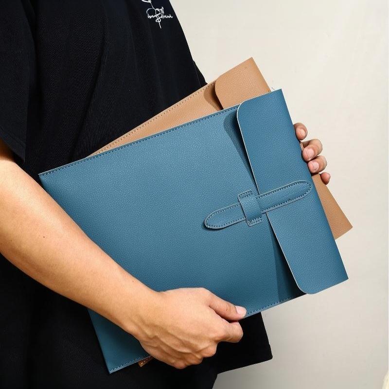 A4 Scratch Resistant Thick Lea - Leather Work Folder ulasan dan harga