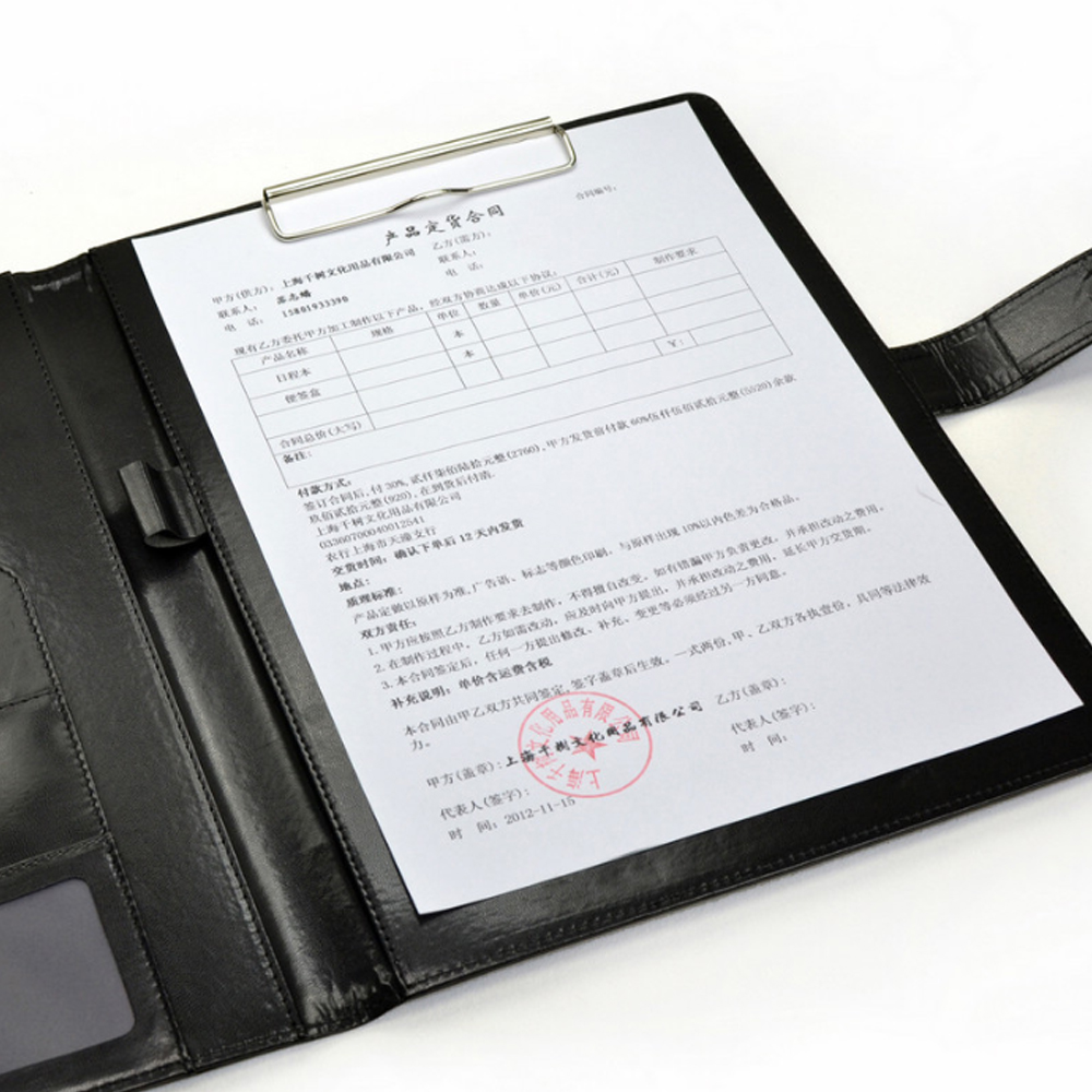 A4 Conference Folder Business  - Leather Work Folder ulasan dan harga