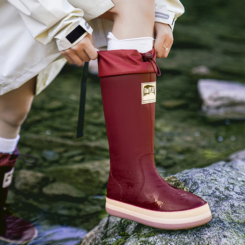 Outdoor Cycling Rain Boots Fas - Leather Work Youtube ulasan dan harga