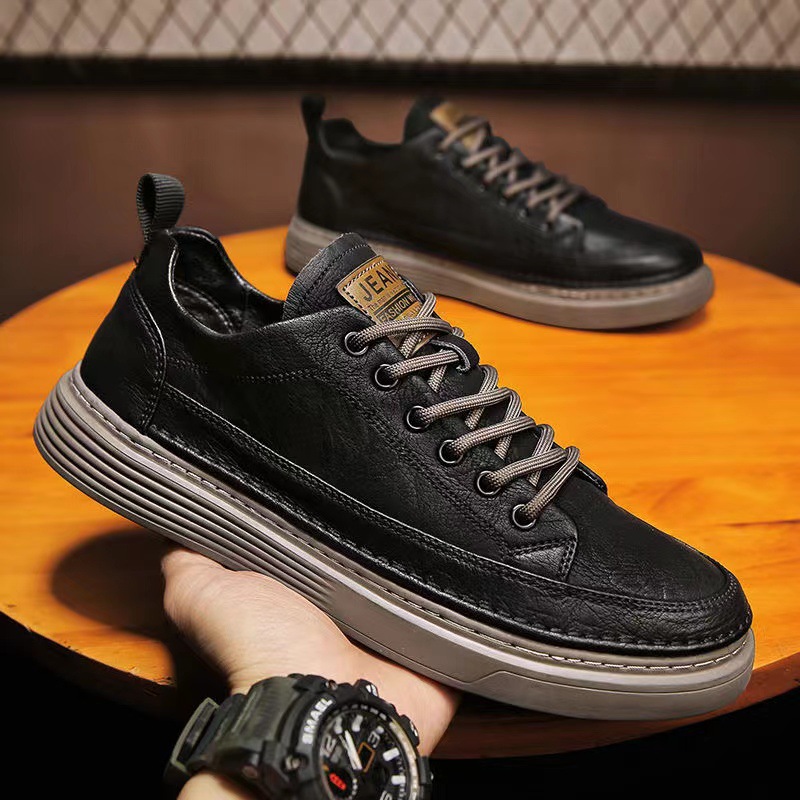 Casual leather shoes 2025 Spri - Leatherworking Leveling ulasan dan harga