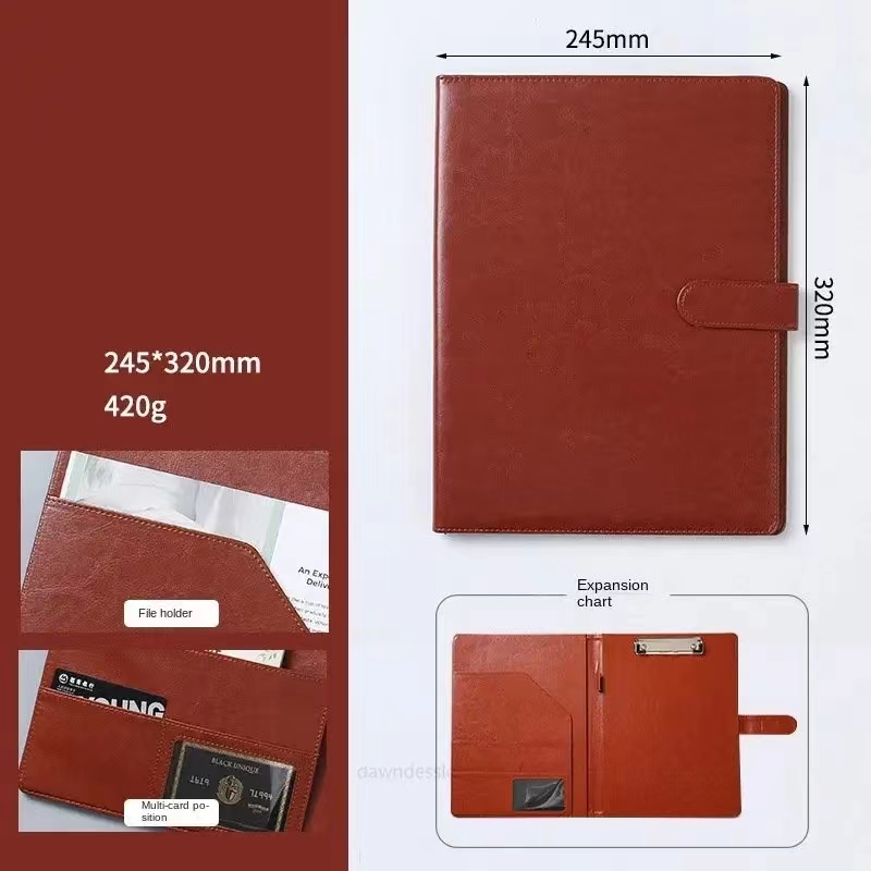 Clipboard Folder Leather Portf - Leather Work Folder ulasan dan harga