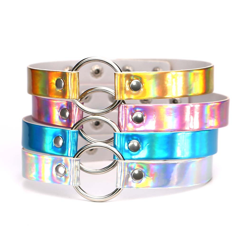 Gothic Neon Color Leather Coll - Leatherwork Rings ulasan dan harga