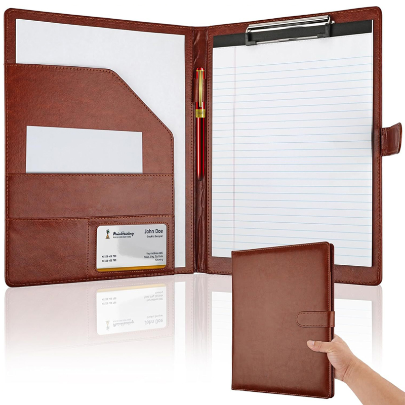 Multifunctional A4 Leather Con - Leather Work Folder ulasan dan harga