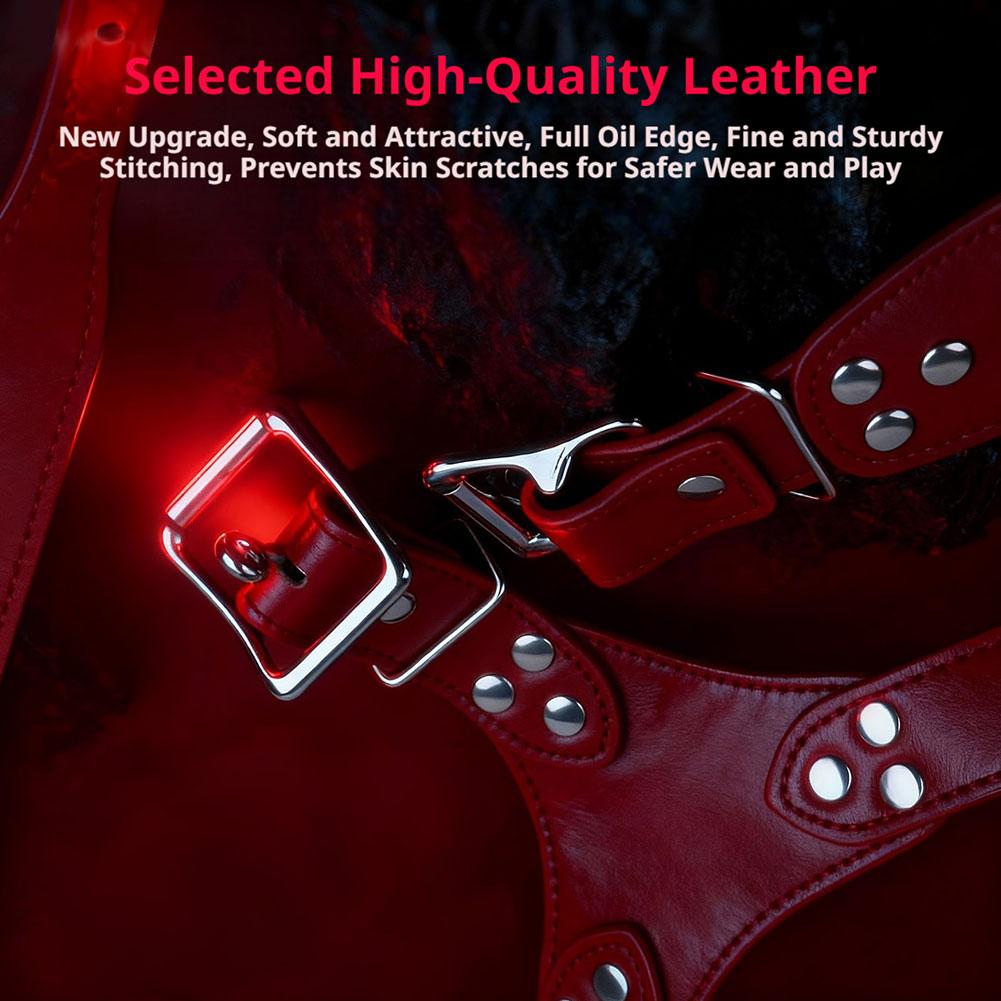 PU Leather Chastity Belt Sex T - Leatherwork Fasteners ulasan dan harga