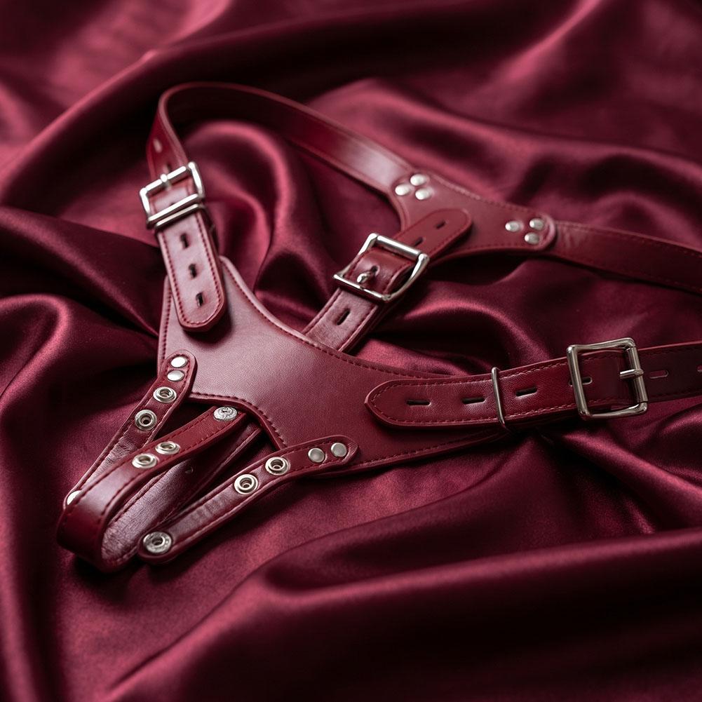 PU Leather Chastity Belt Sex T - Leatherwork Fasteners ulasan dan harga