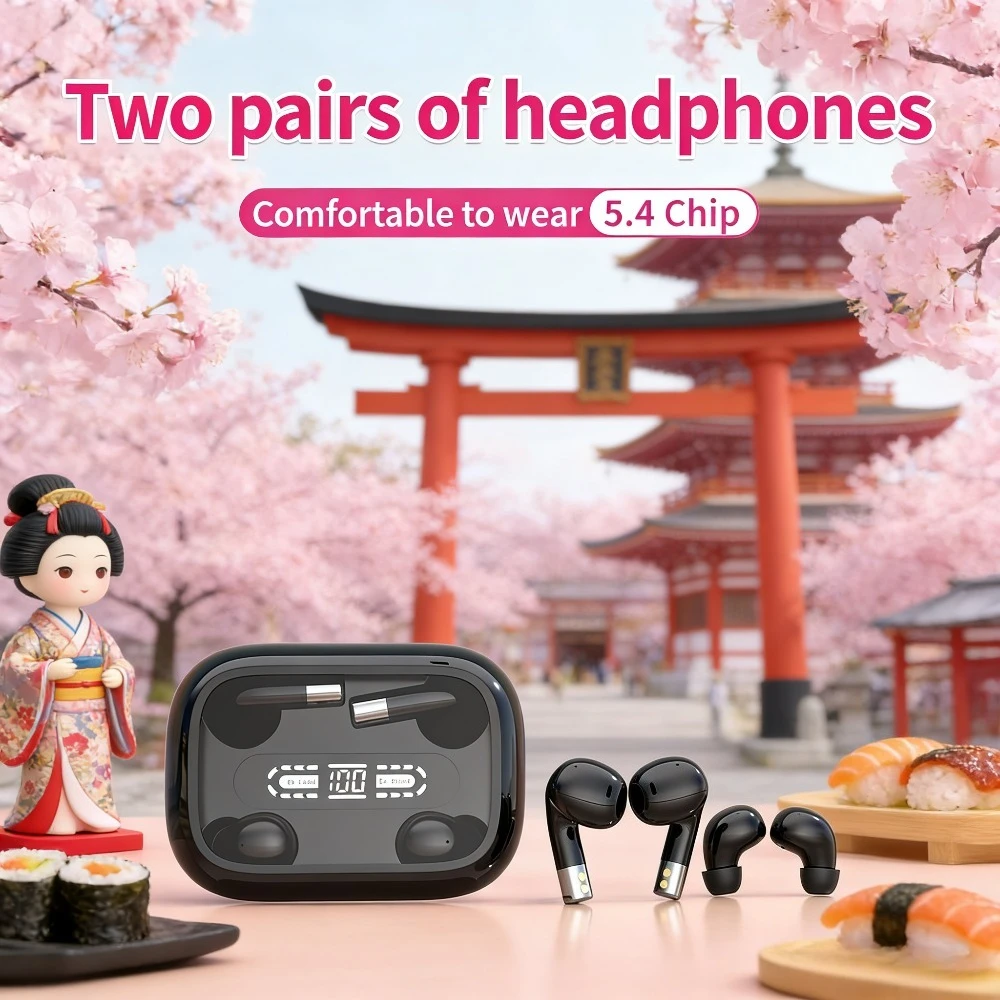 Wireless Earbuds Noise Cancell - Leatherworking Leveling ulasan dan harga