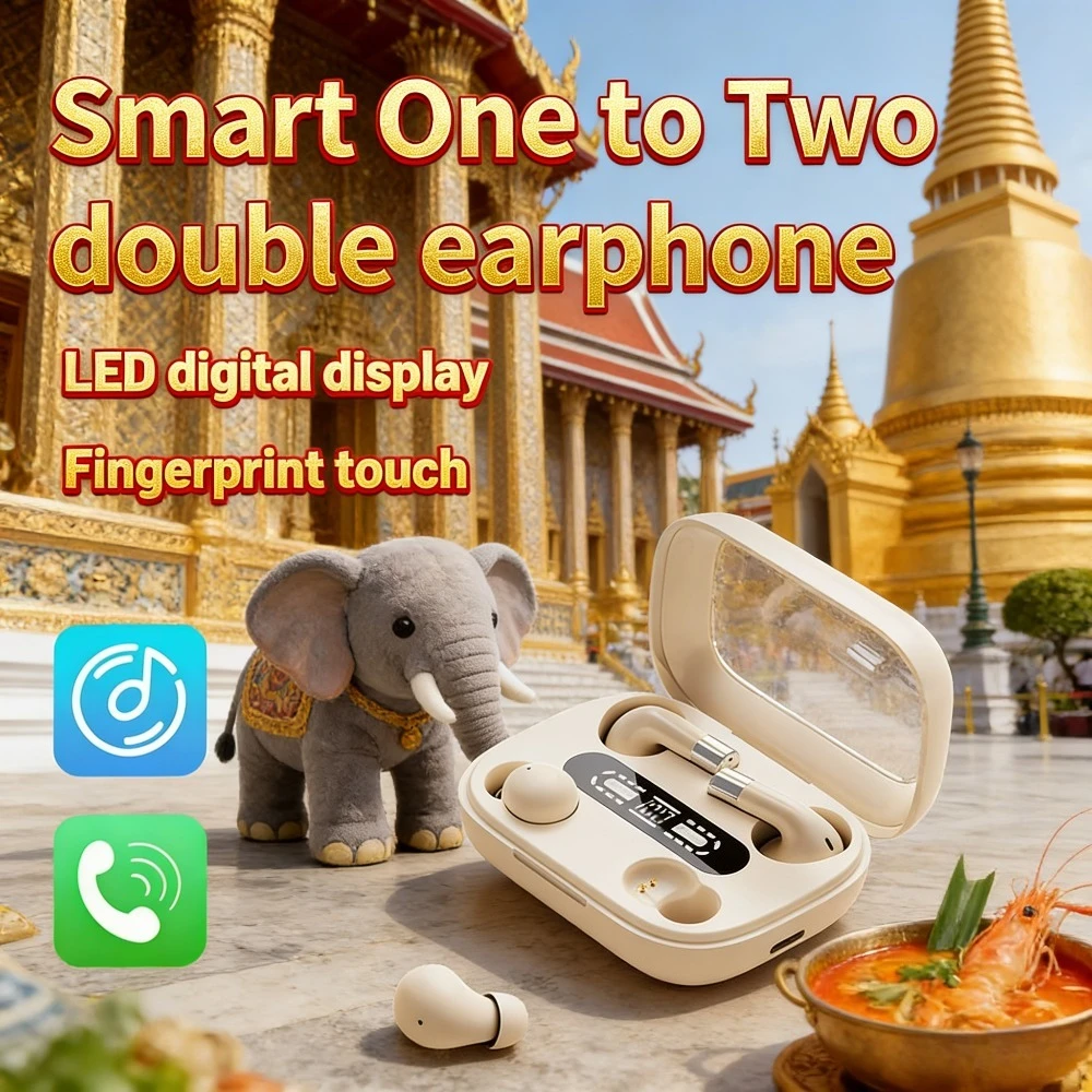 Wireless Earbuds Noise Cancell - Leatherworking Leveling ulasan dan harga