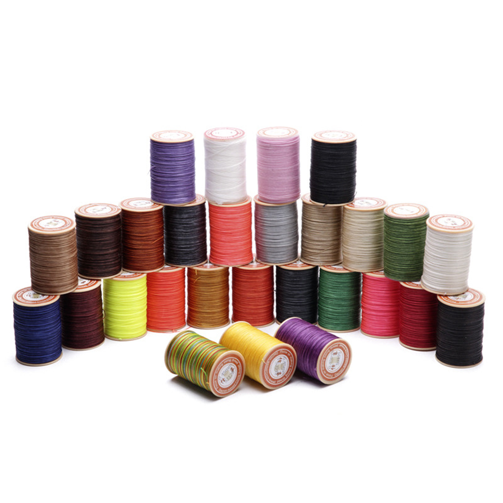 1PC 0.45mm Round Waxed Thread  - Leatherwork Thread ulasan dan harga